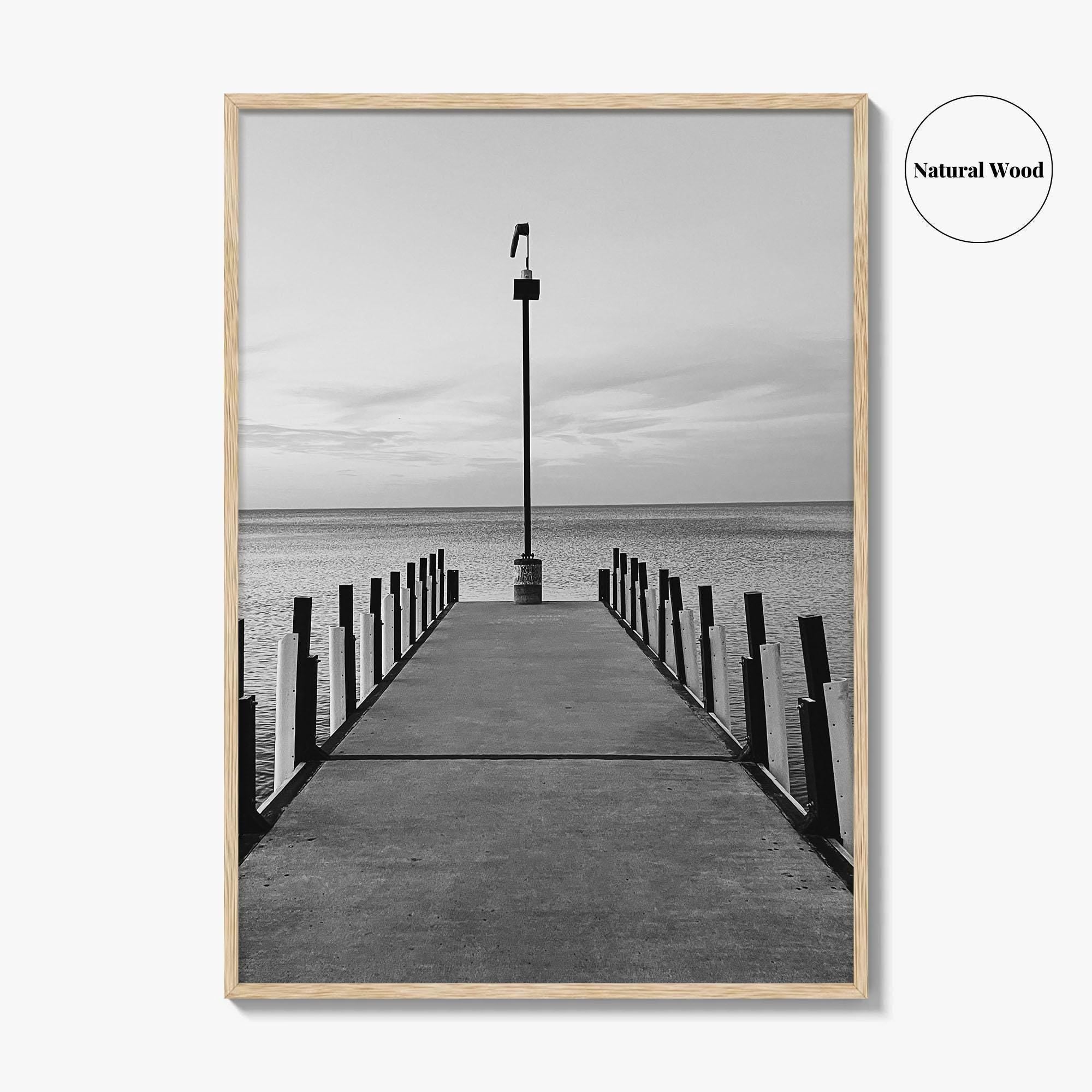 Lake Erie Black and White Fine Art Photo Print, Ohio Poster