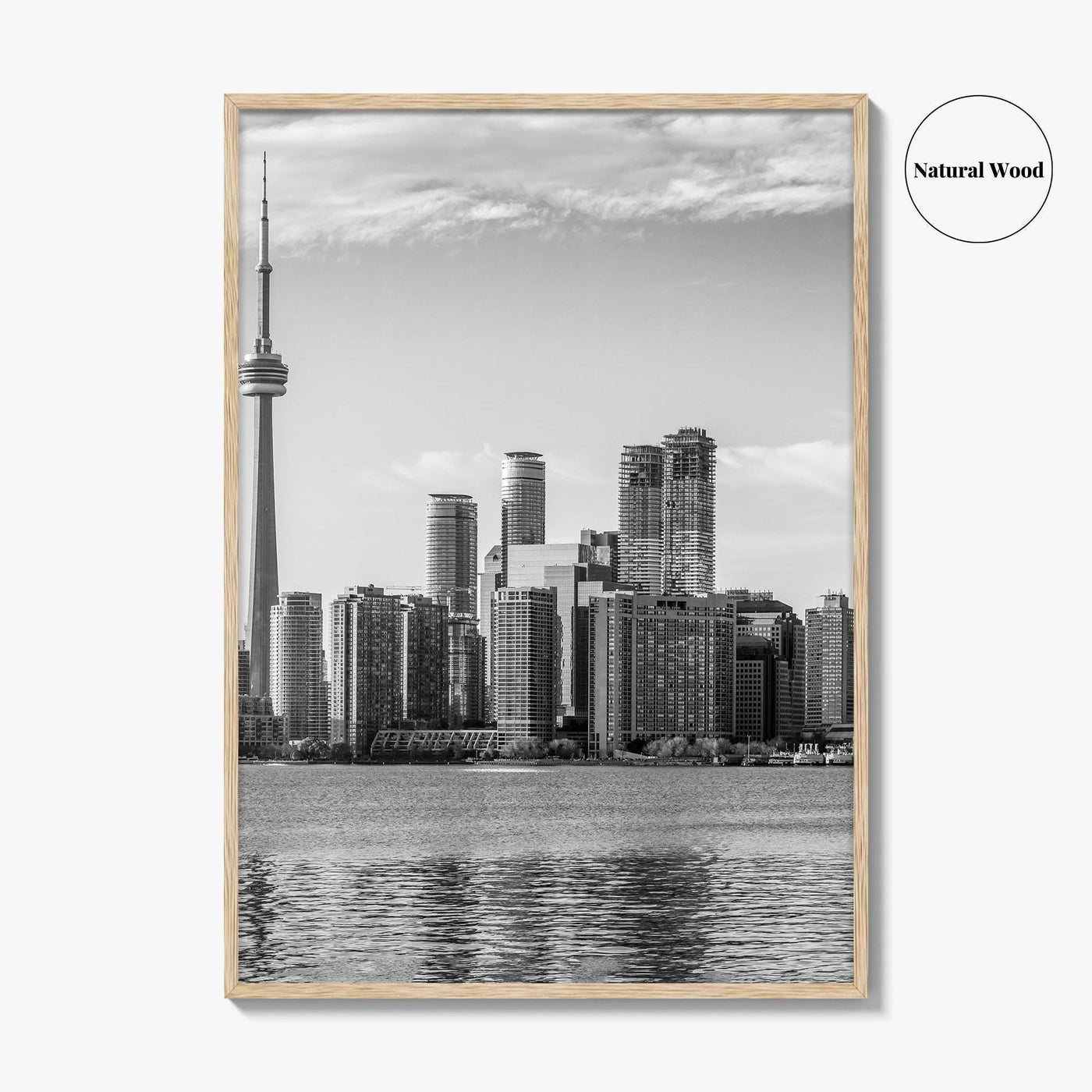 Toronto Skyline Black and White Fine Art Photo Print, Wall Poster, Ontario Canada