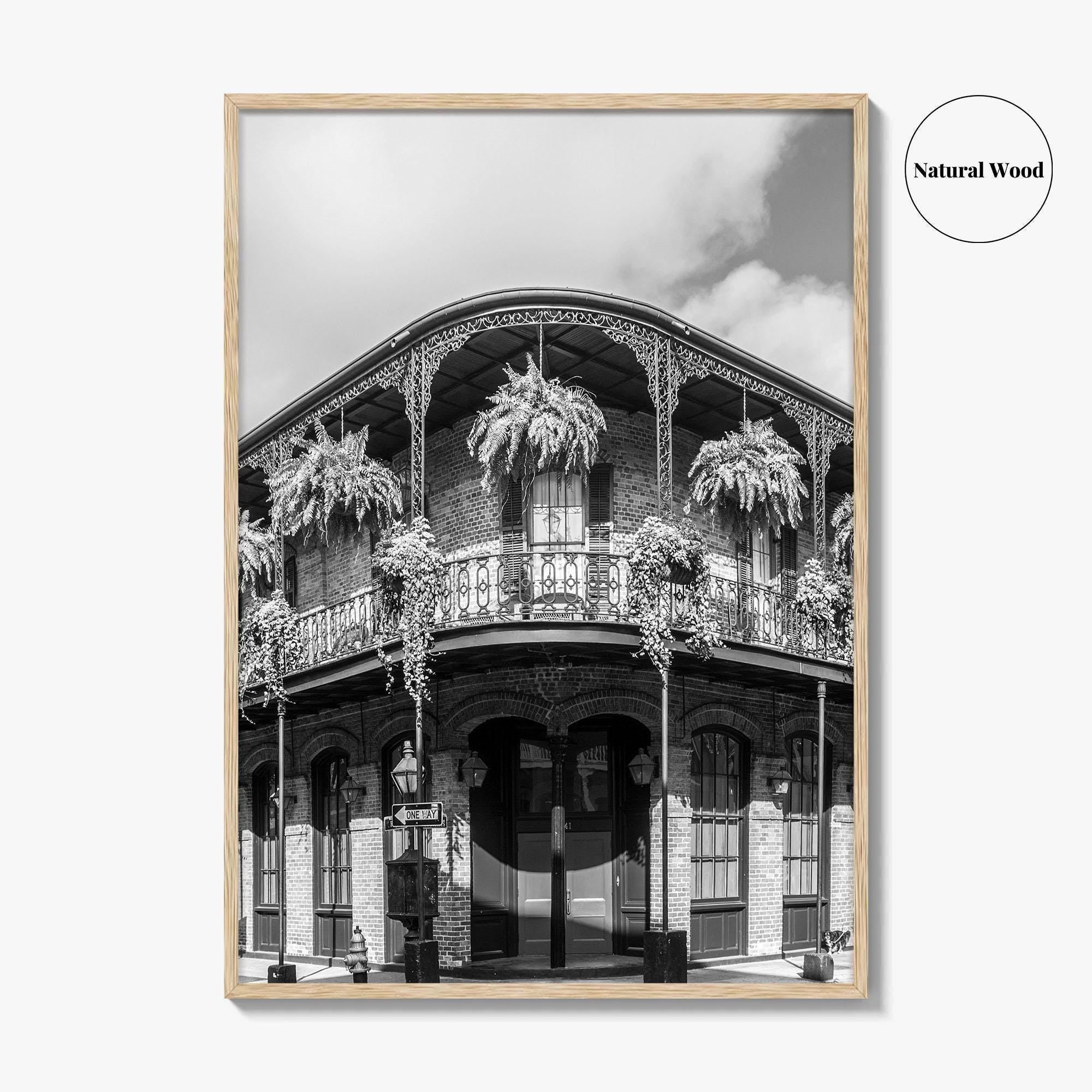 New Orleans Black and White Fine Art Photo Print, French Quarter Louisiana Poster