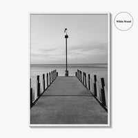 Lake Erie Black and White Fine Art Photo Print, Ohio Poster