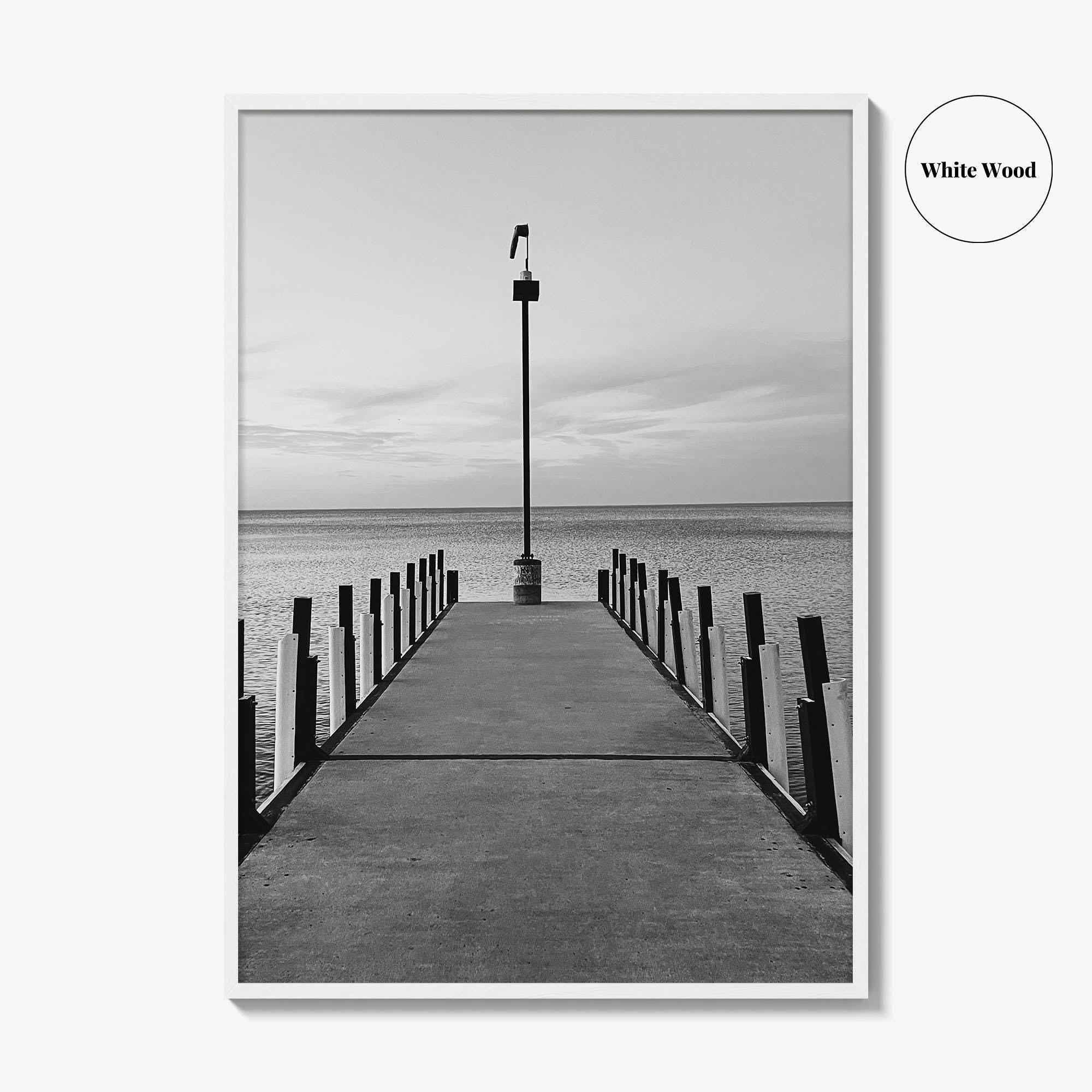 Lake Erie Black and White Fine Art Photo Print, Ohio Poster
