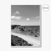 Okinawa Black and White Fine Art Photo Print, Japan Seascape Poster, Ryukyu Islands, Asia