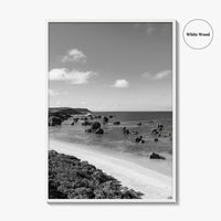 Okinawa Black and White Fine Art Photo Print, Japan Seascape Poster, Ryukyu Islands, Asia