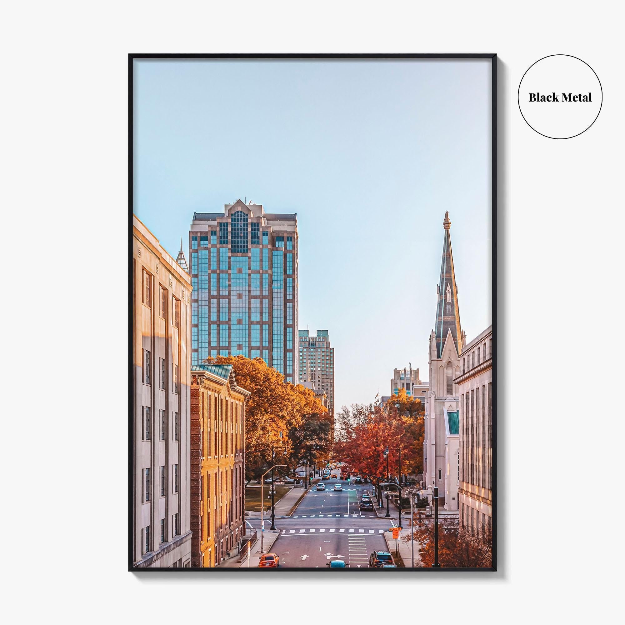 Raleigh Skyline Fine Art Photo Print, Downtown, NC, North Carolina, USA, Poster