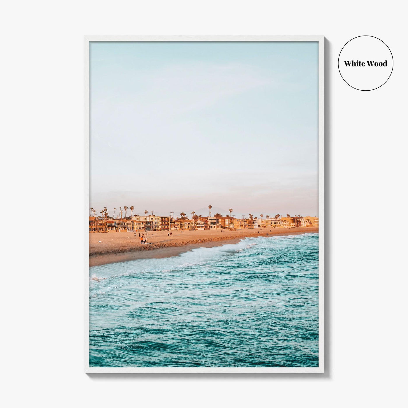 Seal Beach Fine Art Photo Print, Orange County California, Coastal Wall Decor Poster, USA