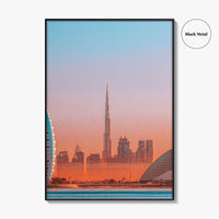 Dubai Skyline Fine Art Photo Print, Jumeirah Beach, United Arab Emirates, UAE, Poster