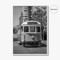 Melbourne Black and White Fine Art Photo Print, Victoria Australia, W Class Tram Poster