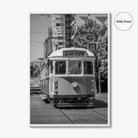 Melbourne Black and White Fine Art Photo Print, Victoria Australia, W Class Tram Poster