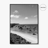 Okinawa Black and White Fine Art Photo Print, Japan Seascape Poster, Ryukyu Islands, Asia