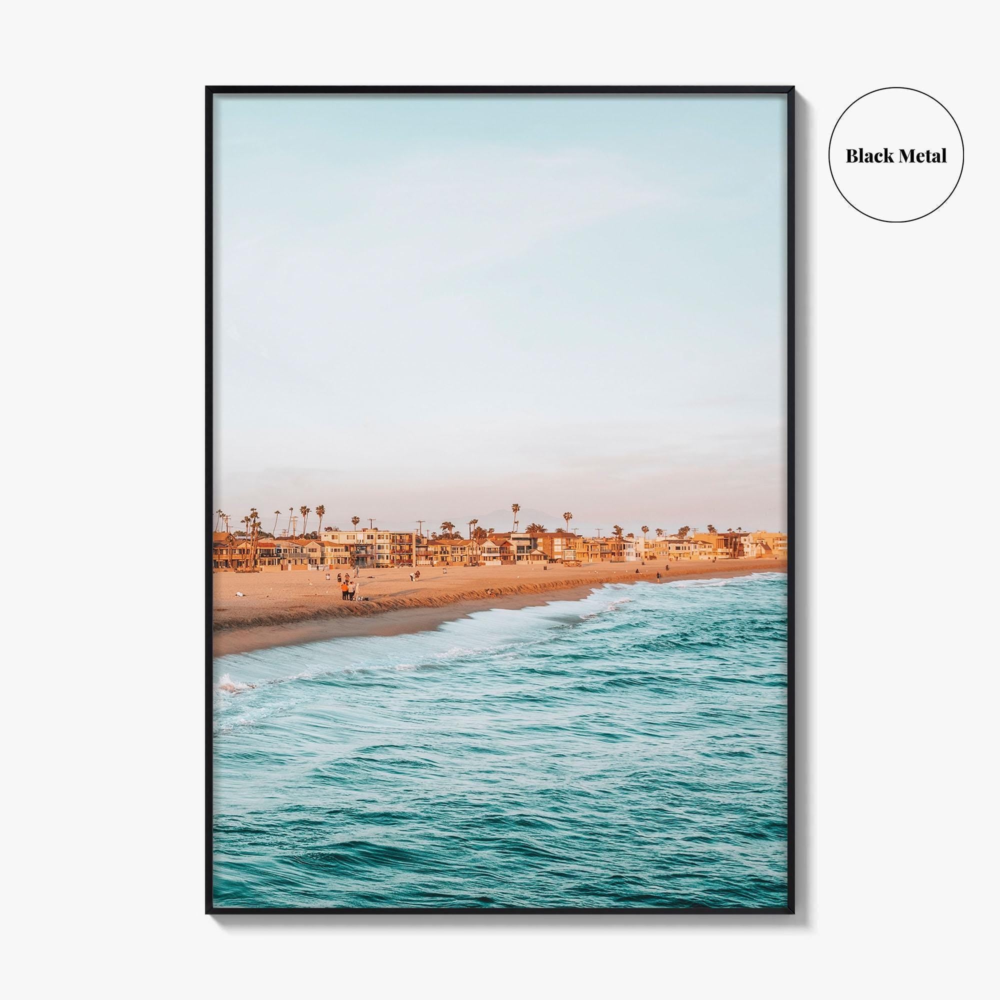 Seal Beach Fine Art Photo Print, Orange County California, Coastal Wall Decor Poster, USA