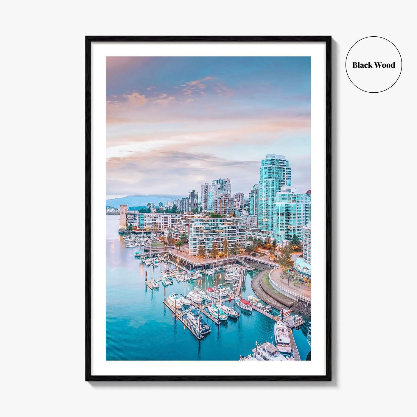 Vancouver Skyline Fine Art Photo Print, Stanley Park, Coal Harbour, Aerial, BC, Canada, Poster