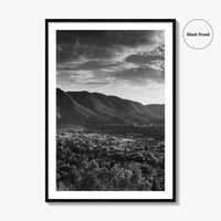 Durango Black and White Fine Art Photo Print, Rocky Mountains Poster, Colorado Poster