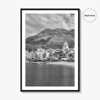Ischia Black and White Fine Art Photo Print, Forio, Italy Wall Decor Poster