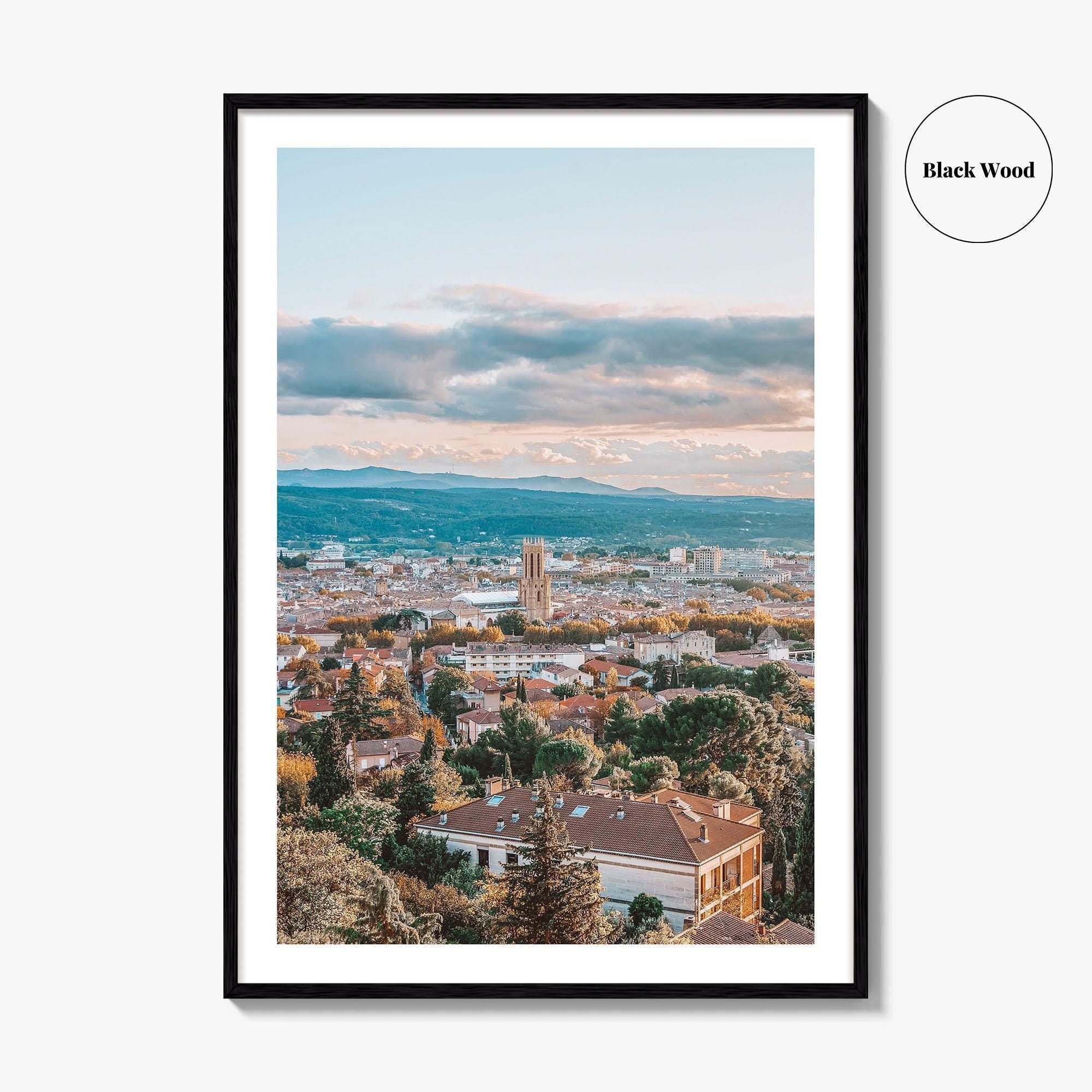 Aix-en-Provence Fine Art Photo Print, Panoramic, France Travel Wall Poster