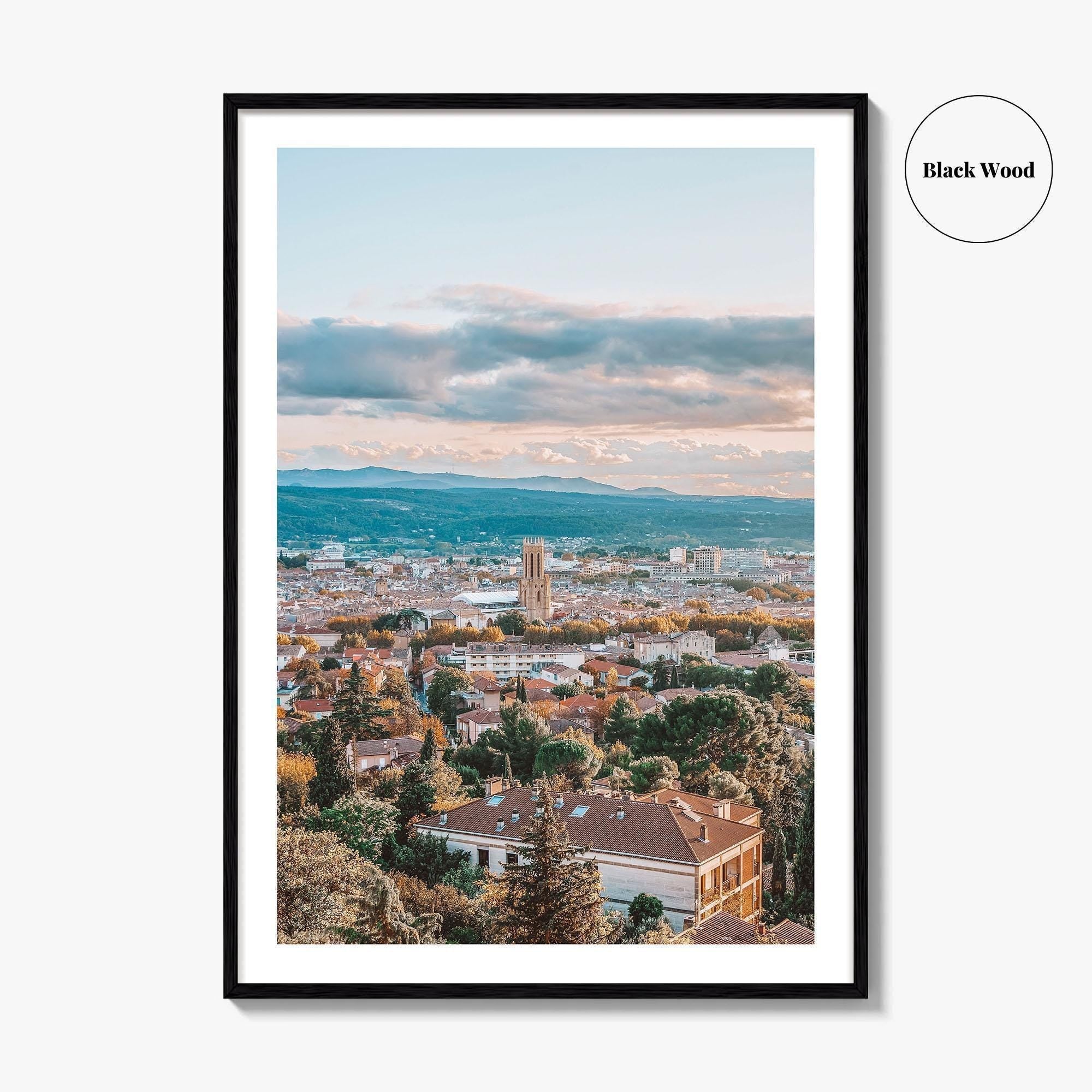 Aix-en-Provence Fine Art Photo Print, Panoramic, France Travel Wall Poster