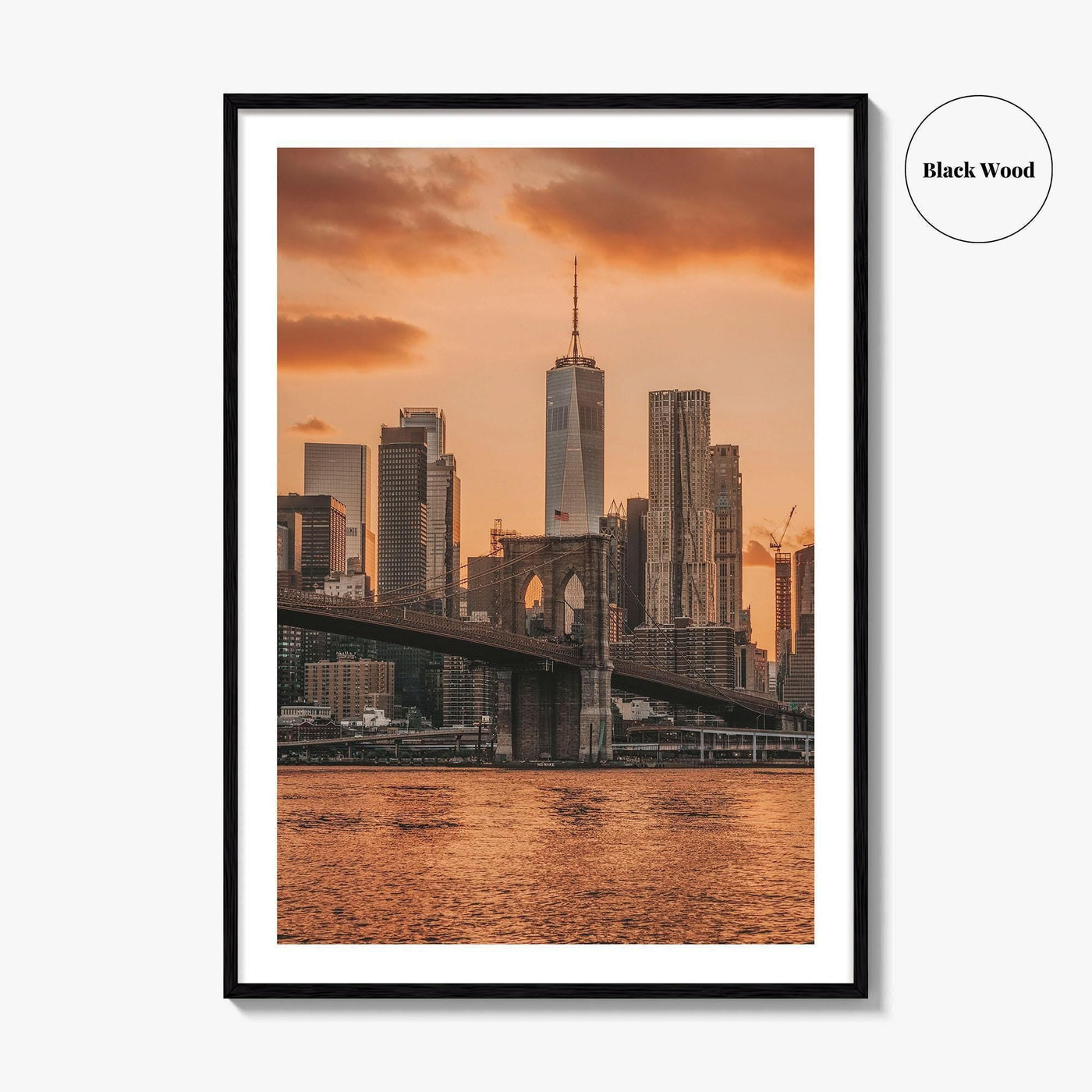 Brooklyn Bridge Skyline Fine Art Photo Print, Manhattan, Dumbo NYC, Wall Poster