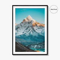 Nepal Fine Art Photo Print, Ama Dablam, Cholatse Lake, Everest Region Poster, Himalayas