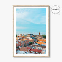 West Chester Blue Fine Art Photo Print, Pennsylvania, Chester County, Aerial Poster, USA