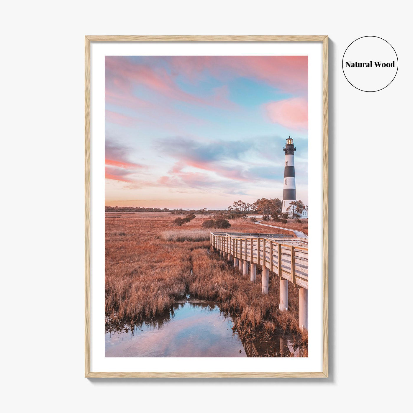 Bodie Island Lighthouse Fine Art Photo Print, Outer Banks North Carolina OBX Poster