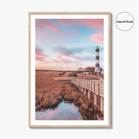 Bodie Island Lighthouse Fine Art Photo Print, Outer Banks North Carolina OBX Poster