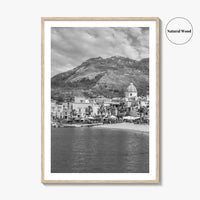 Ischia Black and White Fine Art Photo Print, Forio, Italy Wall Decor Poster