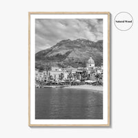 Ischia Black and White Fine Art Photo Print, Forio, Italy Wall Decor Poster
