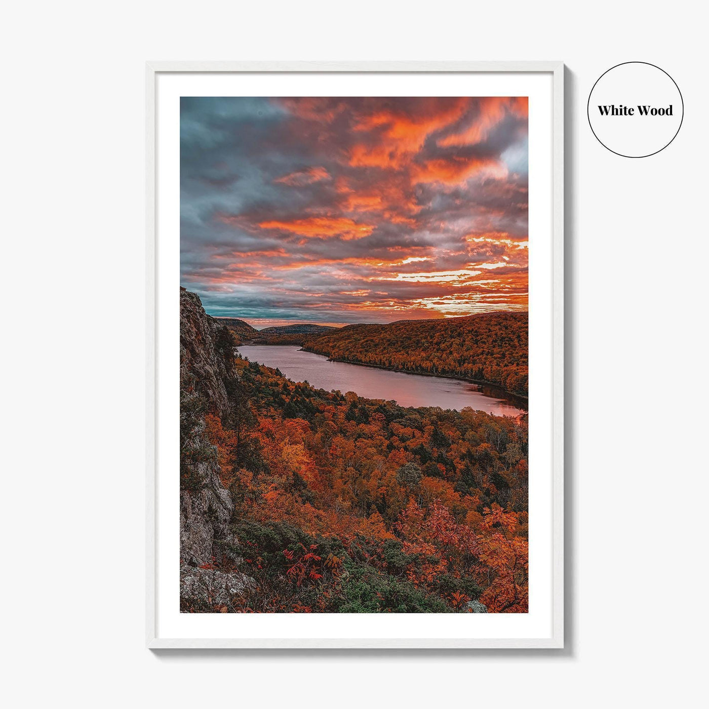 Lake of the Clouds Fine Art Photo Print, Porcupine Mountains, UP Michigan, Poster