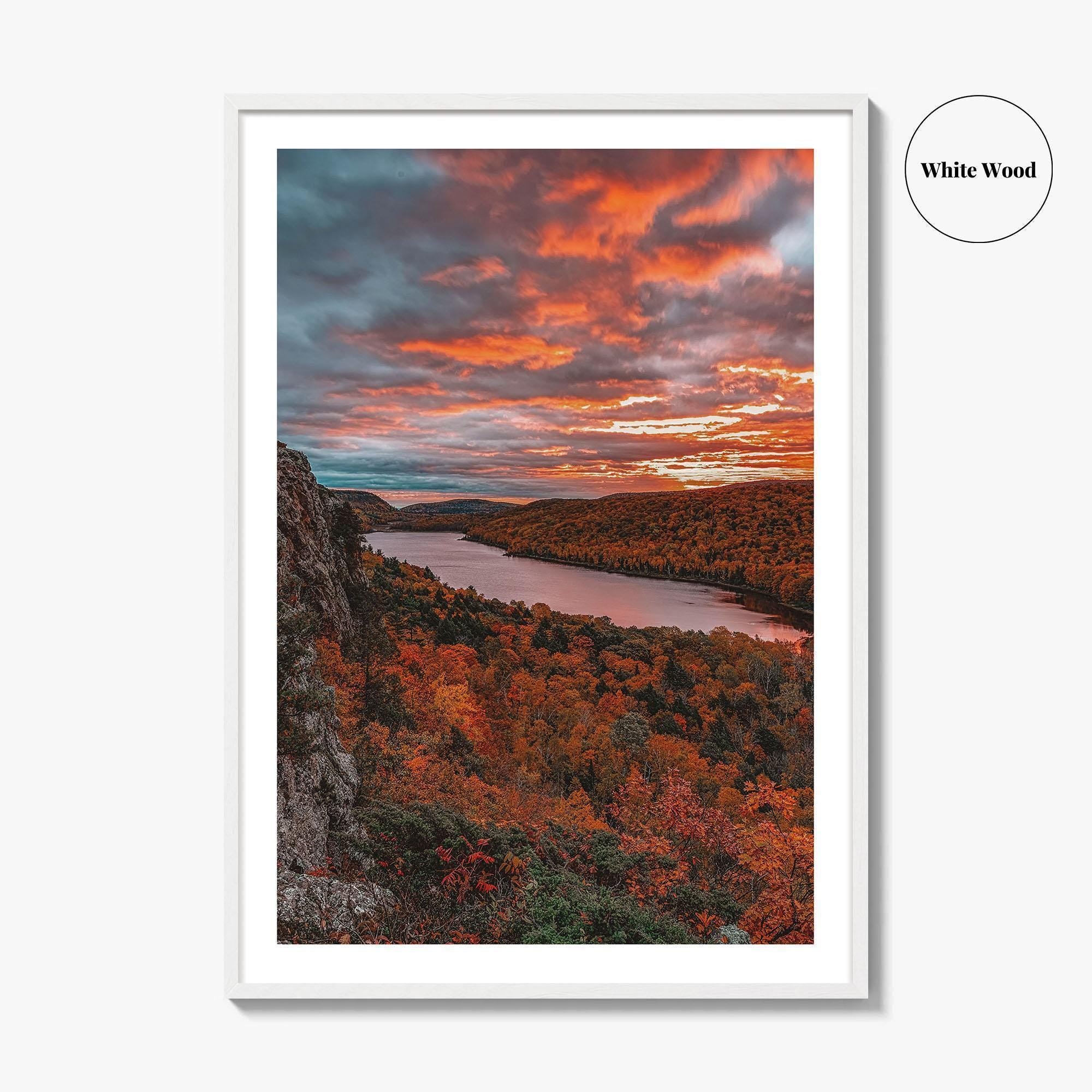 Lake of the Clouds Fine Art Photo Print, Porcupine Mountains, UP Michigan, Poster