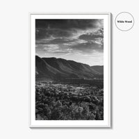 Durango Black and White Fine Art Photo Print, Rocky Mountains Poster, Colorado Poster