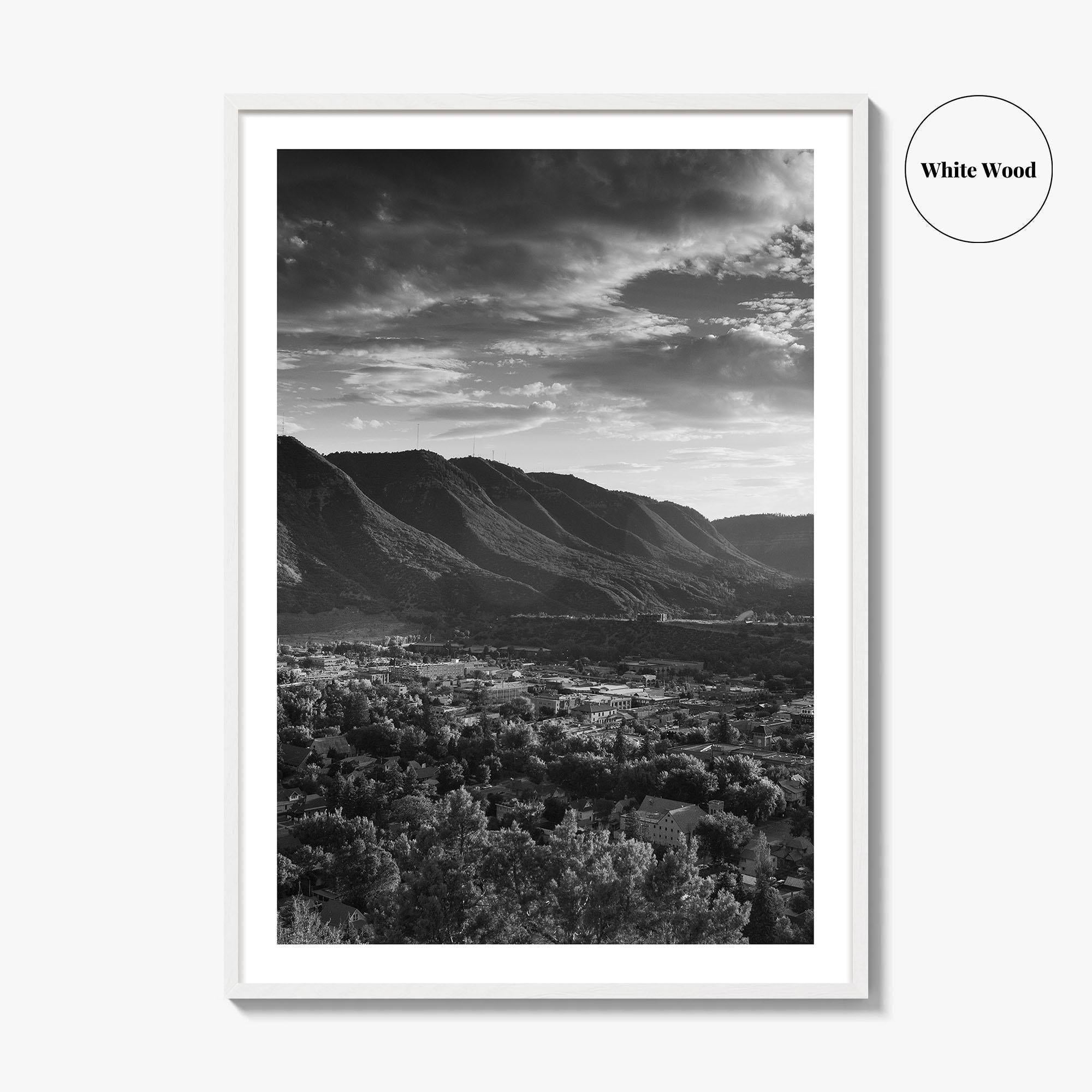 Durango Black and White Fine Art Photo Print, Rocky Mountains Poster, Colorado Poster