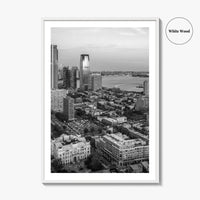Jersey City Black and White Fine Art Photo Print, NJ Poster, USA Wall Decor