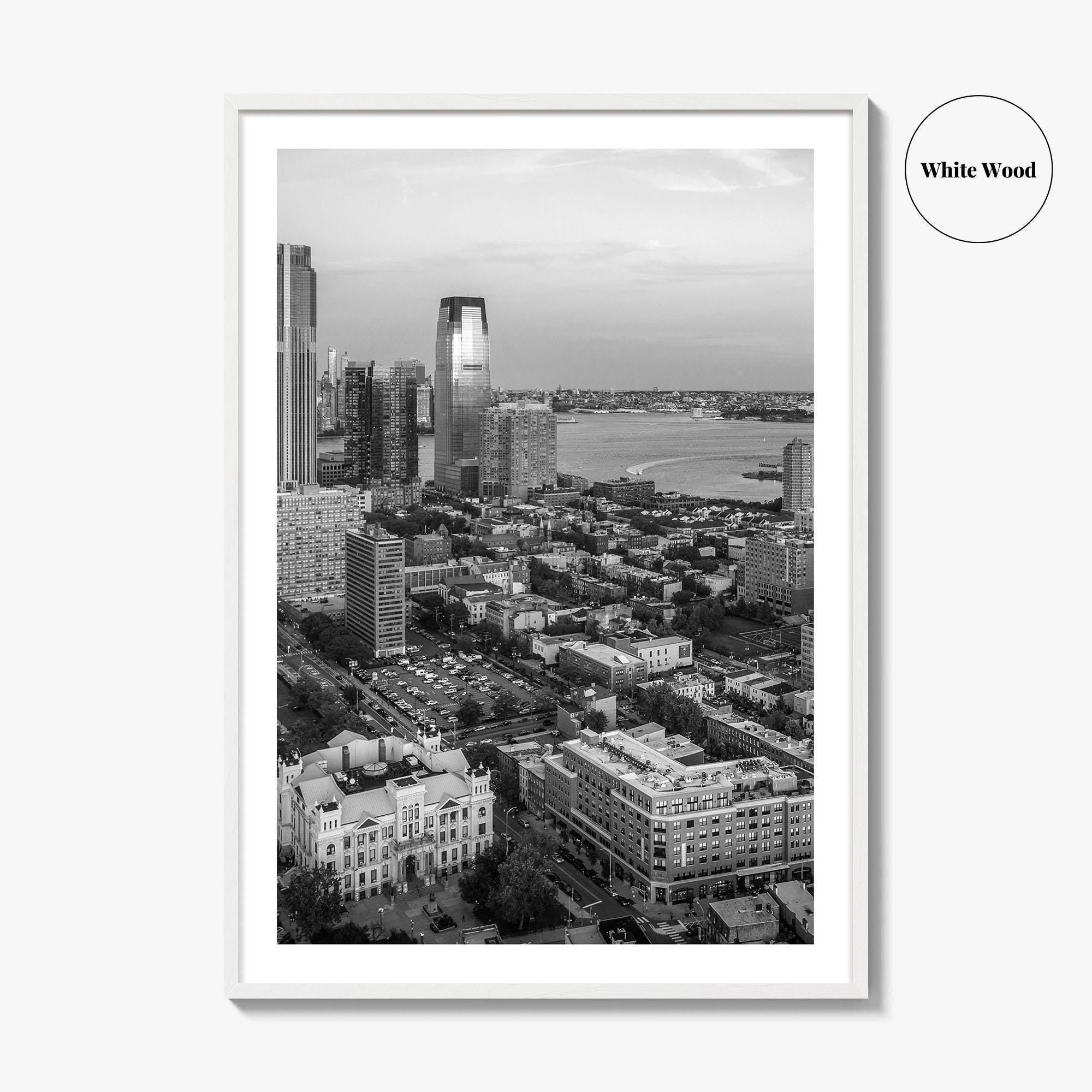 Jersey City Black and White Fine Art Photo Print, NJ Poster, USA Wall Decor
