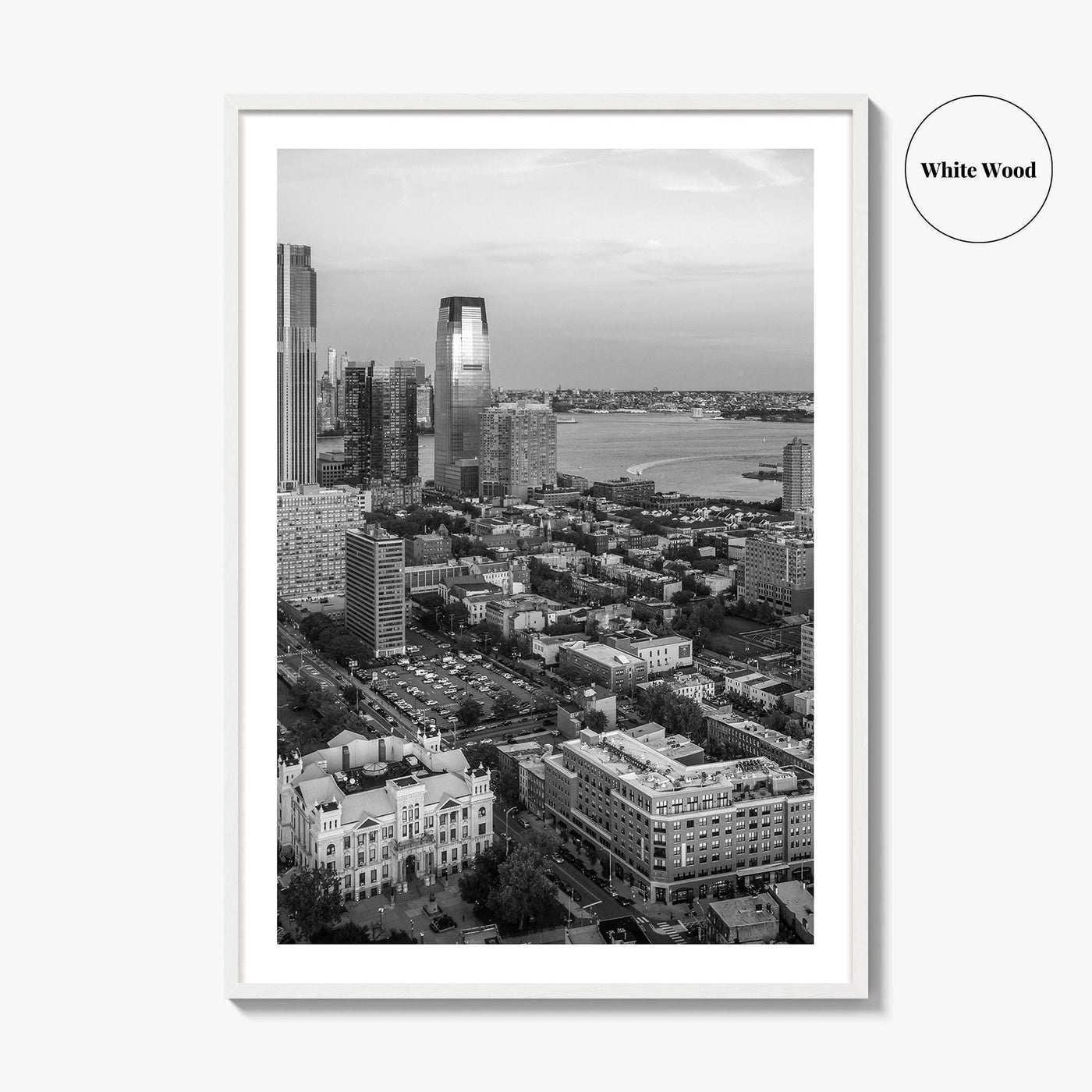Jersey City Black and White Fine Art Photo Print, NJ Poster, USA Wall Decor