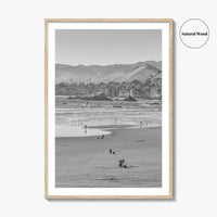 Pismo Beach Black and White Fine Art Photo Print, San Luis Obispo California Poster