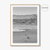 Pismo Beach Black and White Fine Art Photo Print, San Luis Obispo California Poster