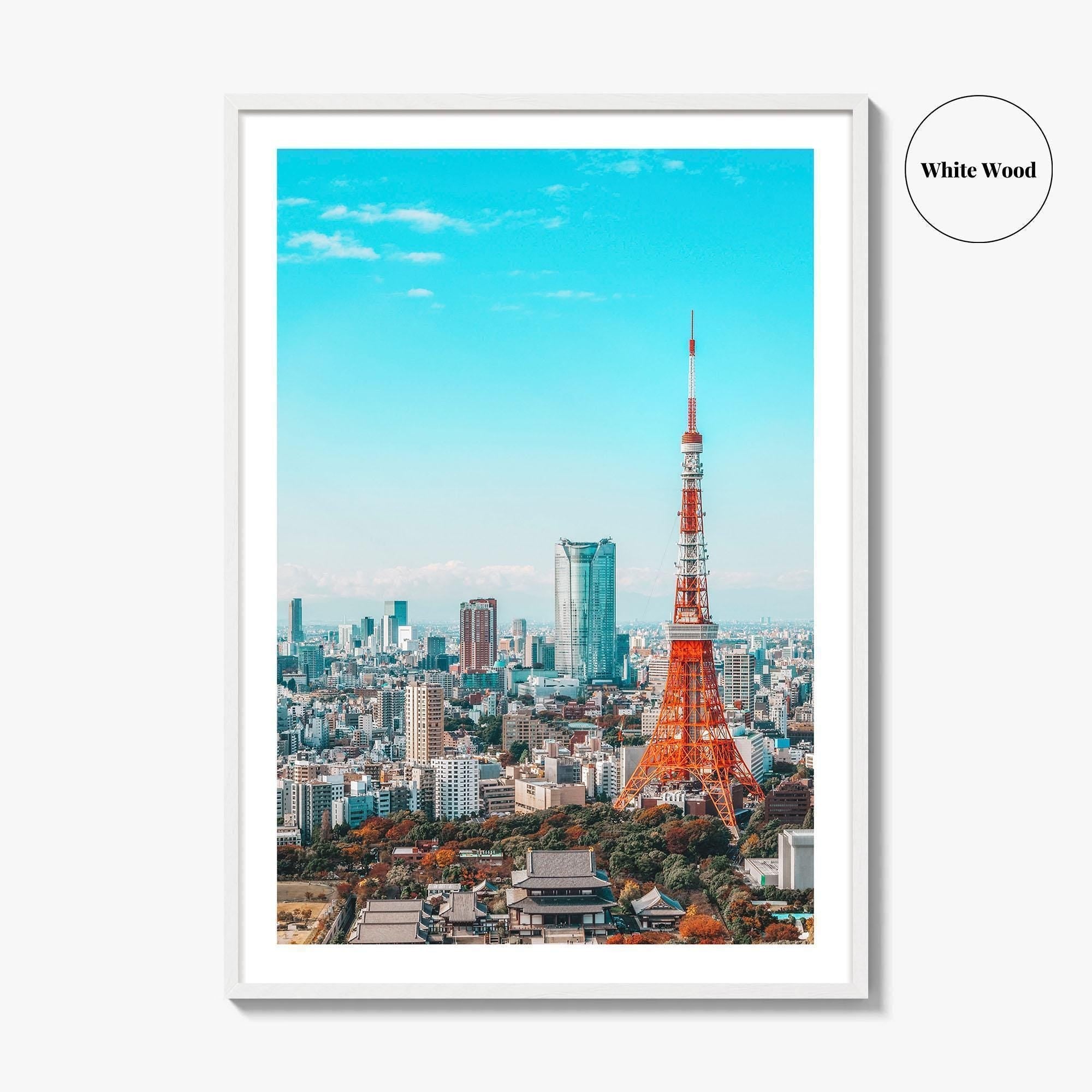 Tokyo Fine Art Photo Print, Tokyo Tower Japan Wall Poster