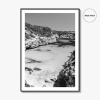 Mallorca Black and White Fine Art Photo Print, Calo Des Moro Majorca Spain Poster