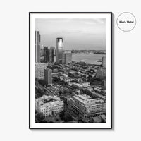 Jersey City Black and White Fine Art Photo Print, NJ Poster, USA Wall Decor