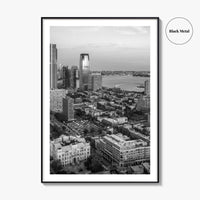 Jersey City Black and White Fine Art Photo Print, NJ Poster, USA Wall Decor
