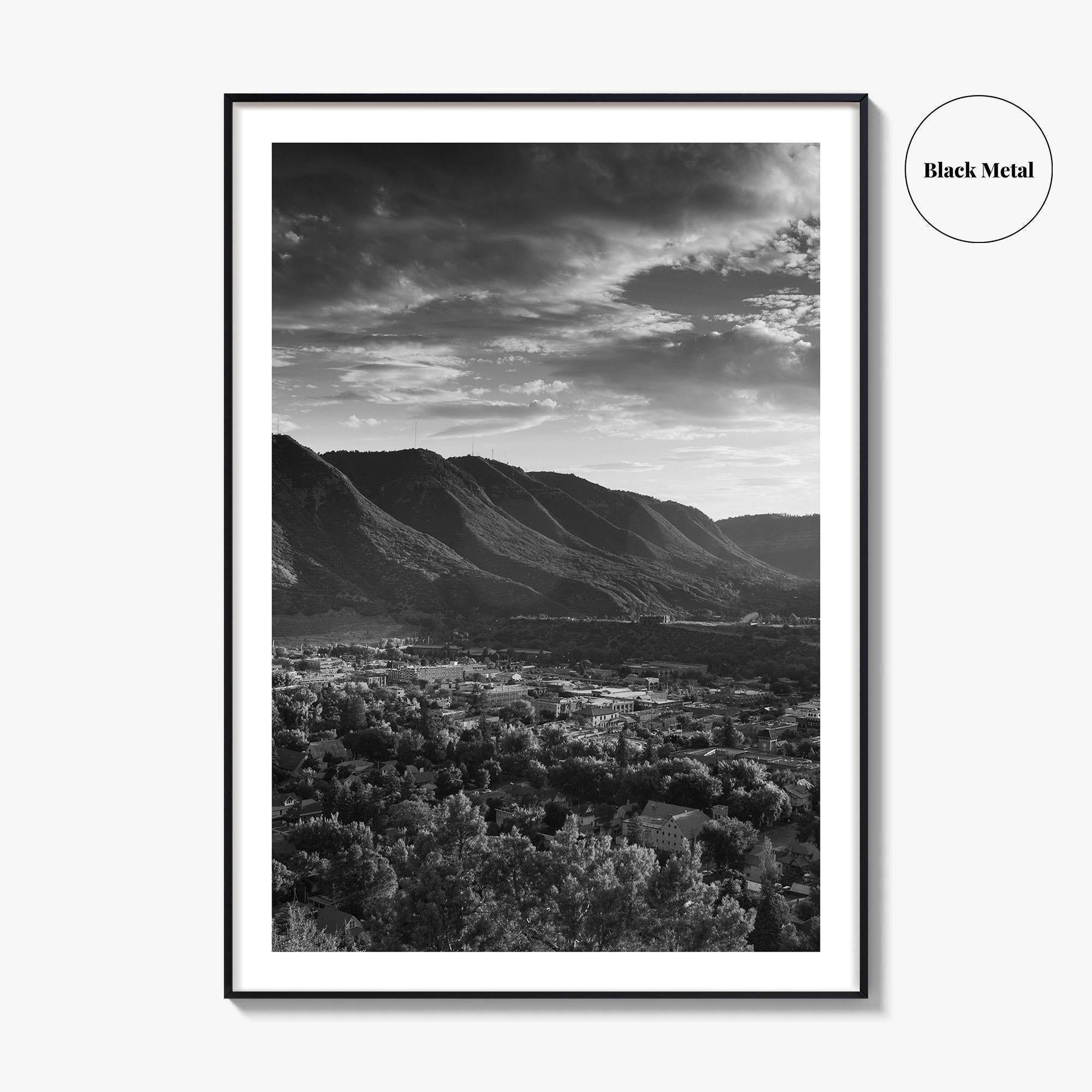 Durango Black and White Fine Art Photo Print, Rocky Mountains Poster, Colorado Poster