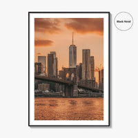 Brooklyn Bridge Skyline Fine Art Photo Print, Manhattan, Dumbo NYC, Wall Poster