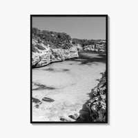 Mallorca Black and White Fine Art Photo Print, Calo Des Moro Majorca Spain Poster