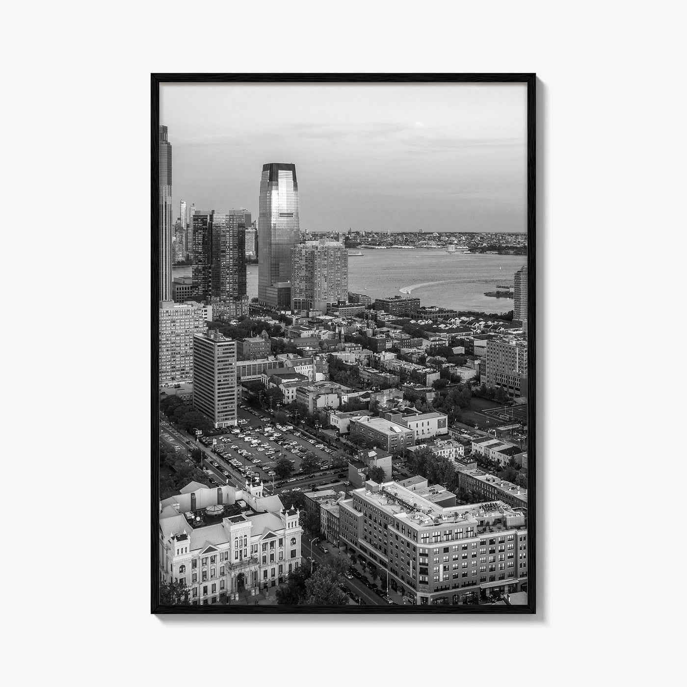 Jersey City Black and White Fine Art Photo Print, NJ Poster, USA Wall Decor