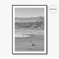 Pismo Beach Black and White Fine Art Photo Print, San Luis Obispo California Poster