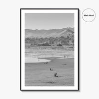 Pismo Beach Black and White Fine Art Photo Print, San Luis Obispo California Poster
