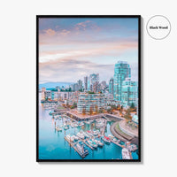 Vancouver Skyline Fine Art Photo Print, Stanley Park, Coal Harbour, Aerial, BC, Canada, Poster