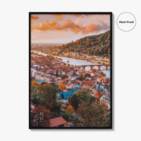 Heidelberg Fine Art Photo Print, Neckar River, Karl Theodor Bridge, Germany Wall Art