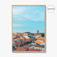 West Chester Blue Fine Art Photo Print, Pennsylvania, Chester County, Aerial Poster, USA