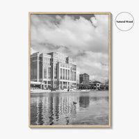 Huntsville Skyline Black and White Fine Art Photo Print, Alabama Wall Poster, USA