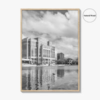 Huntsville Skyline Black and White Fine Art Photo Print, Alabama Wall Poster, USA